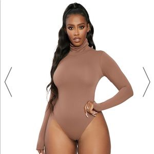 Naked wardrobe turtleneck bodysuit